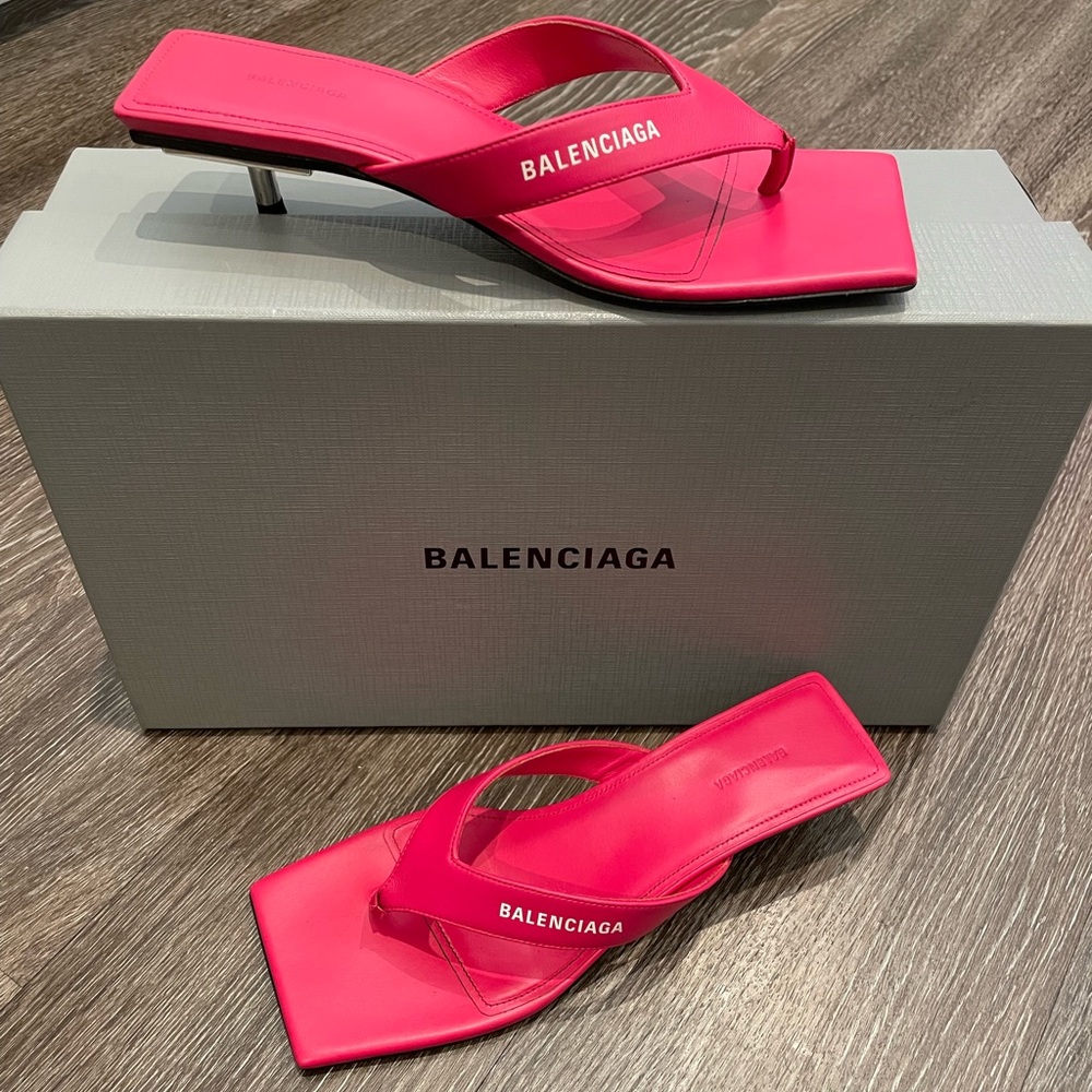 Balenciaga Leather Sandal Sz 36